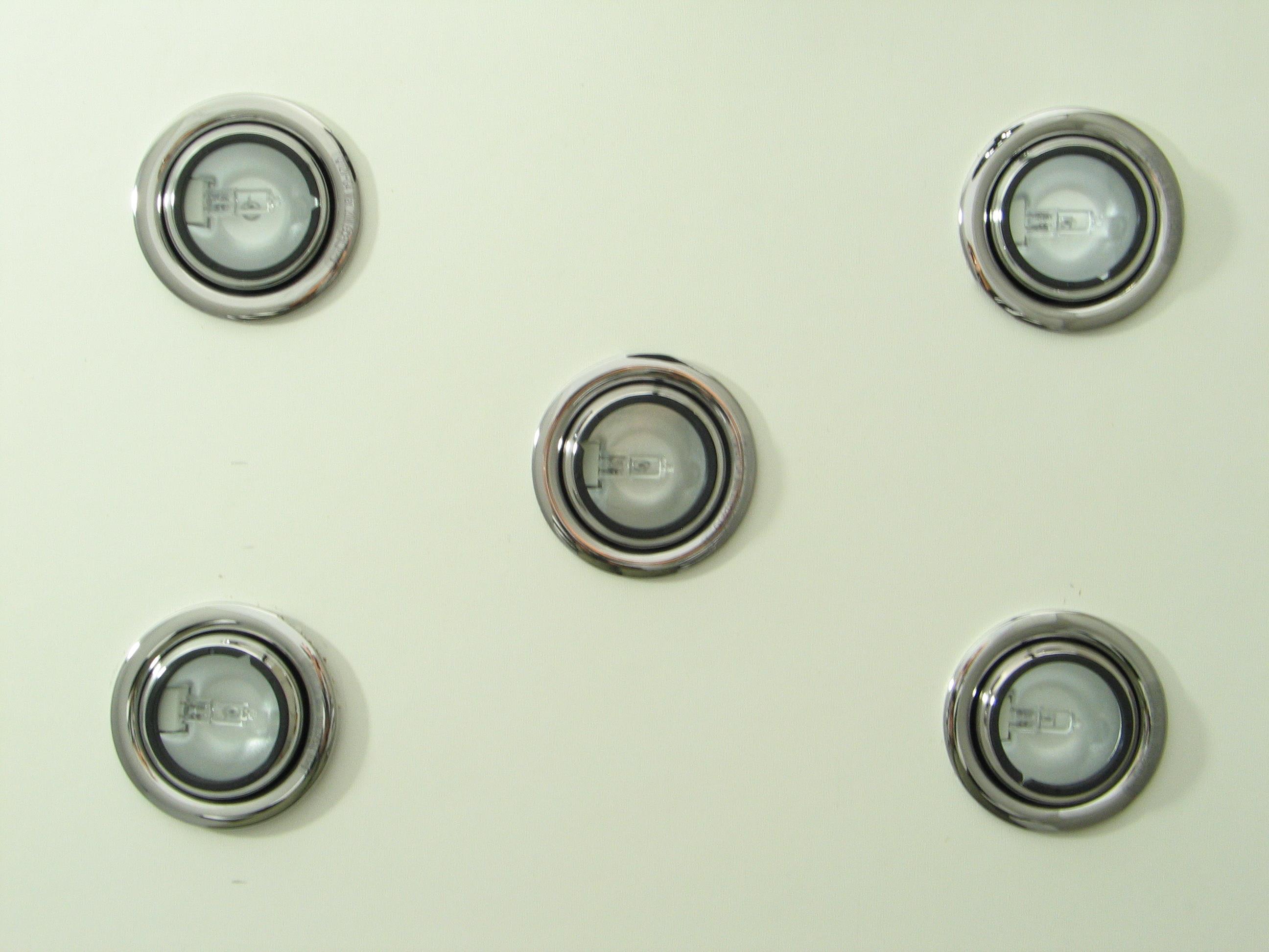 Einbauspot-5er Set Farbe chrom Einbauleuchte G4 schwenkbar 