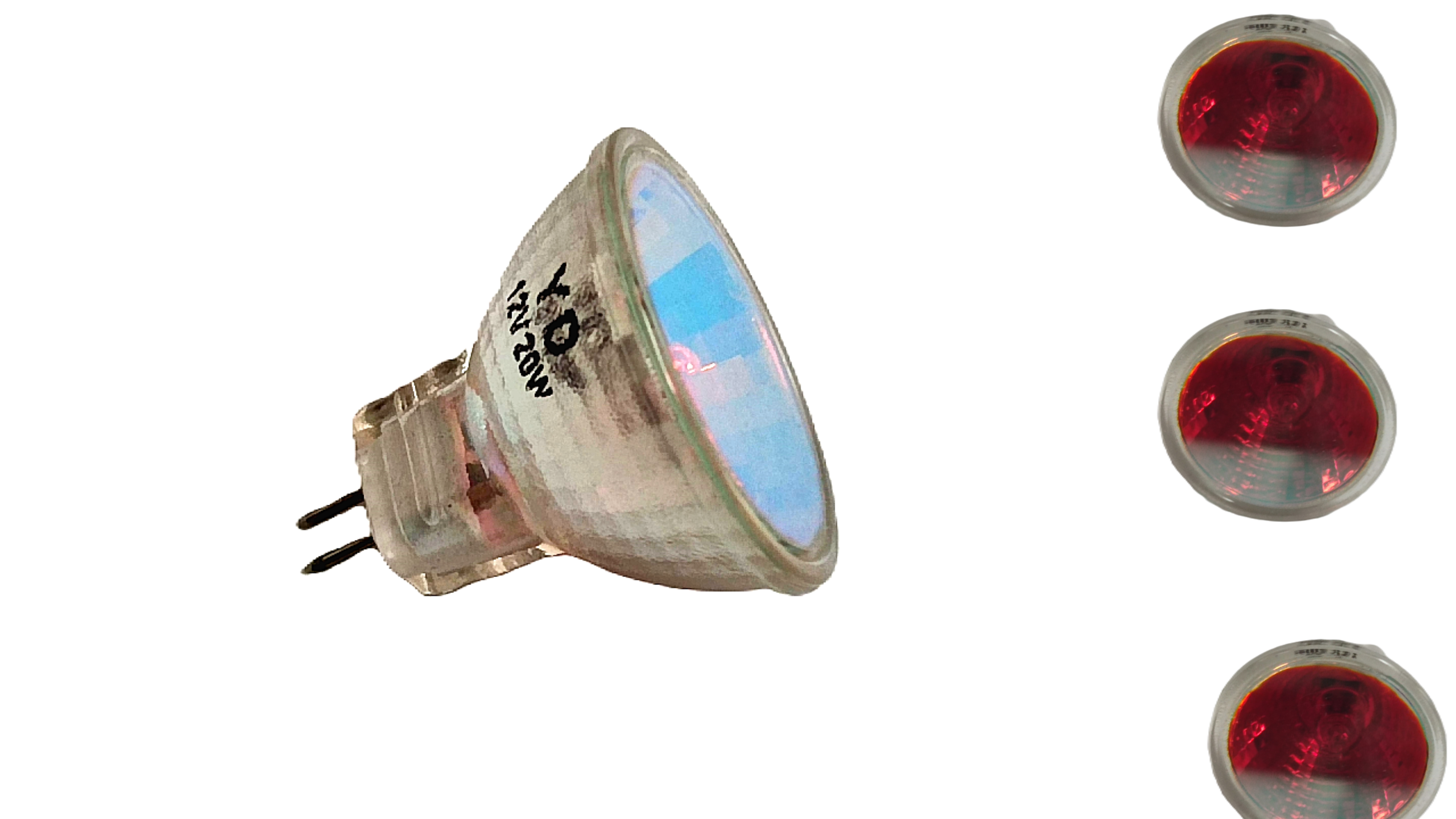 Kaltlichtreflektorlampe rot 8er Set Fassung GU4 MR11
