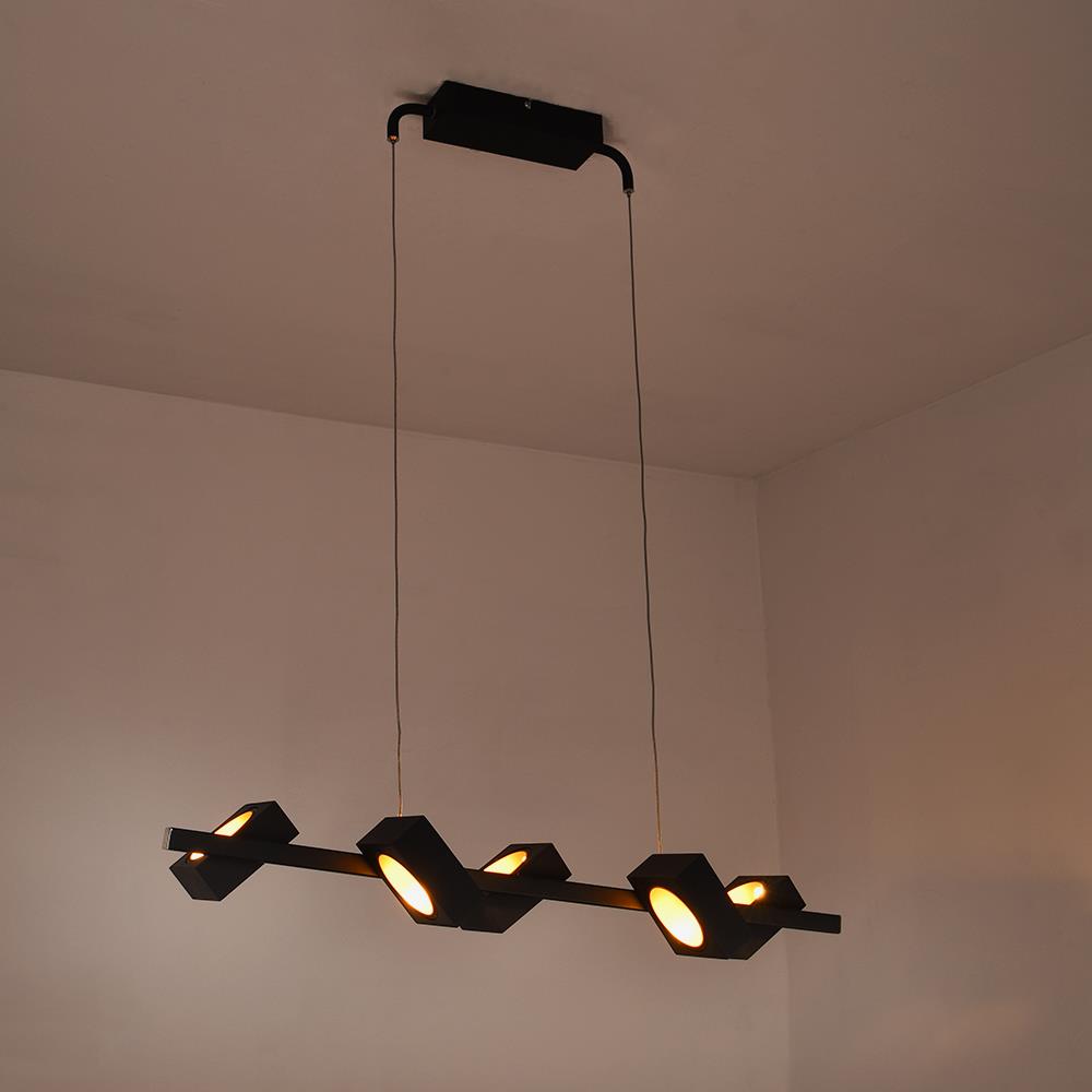 LED Hänge-Pendel-Leuchte Kare 5-flammig mit Fernbedienung