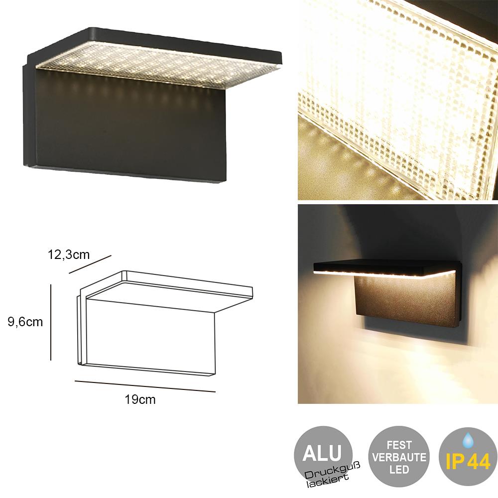 LED Außen-Wandleuchte Osaka Hausbeleuchtung