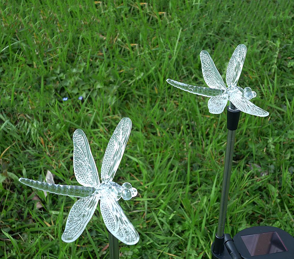 LED Solarspieß Libelle Solar Gartendekoration