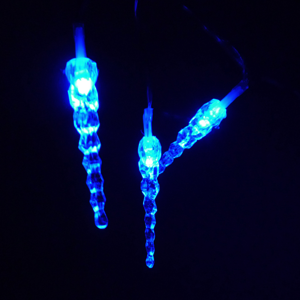 LED Lichterkette Eiszapfen 10 flammig batteriebetrieben Weihnachtsbeleuchtung