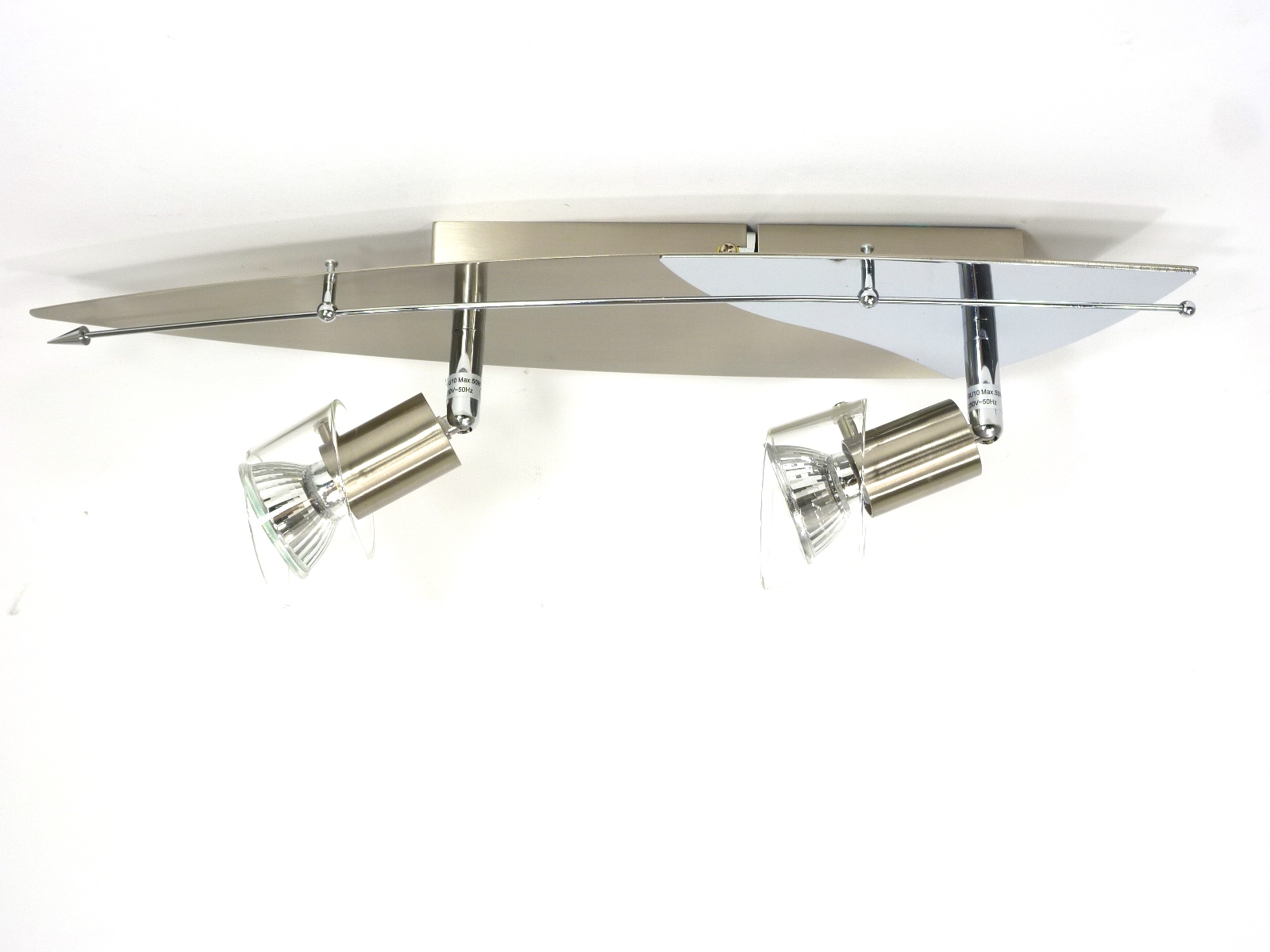 Halogenstrahler mit Glaseinsatz "Glory" 2 flammig