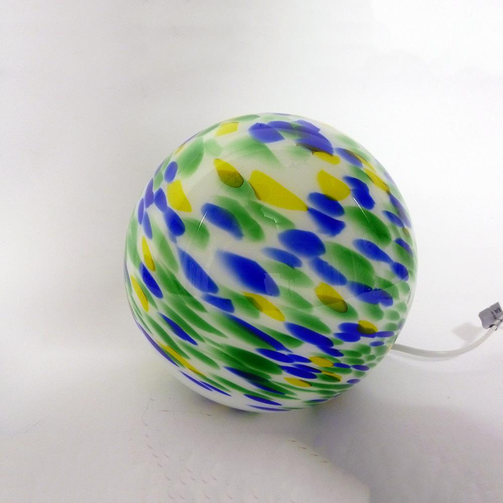 Tisch-Kugel-Leuchte Venus Unikat - mundgeblasenes Glas 
