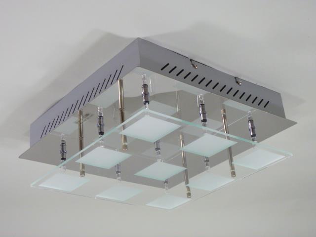 Moderne Halogen Glas Deckenleuchte IRA 9-flammig
