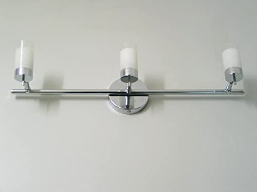 Spot Chrom mit Glasschirm 3x G9 Decken-Wand-Leuchte