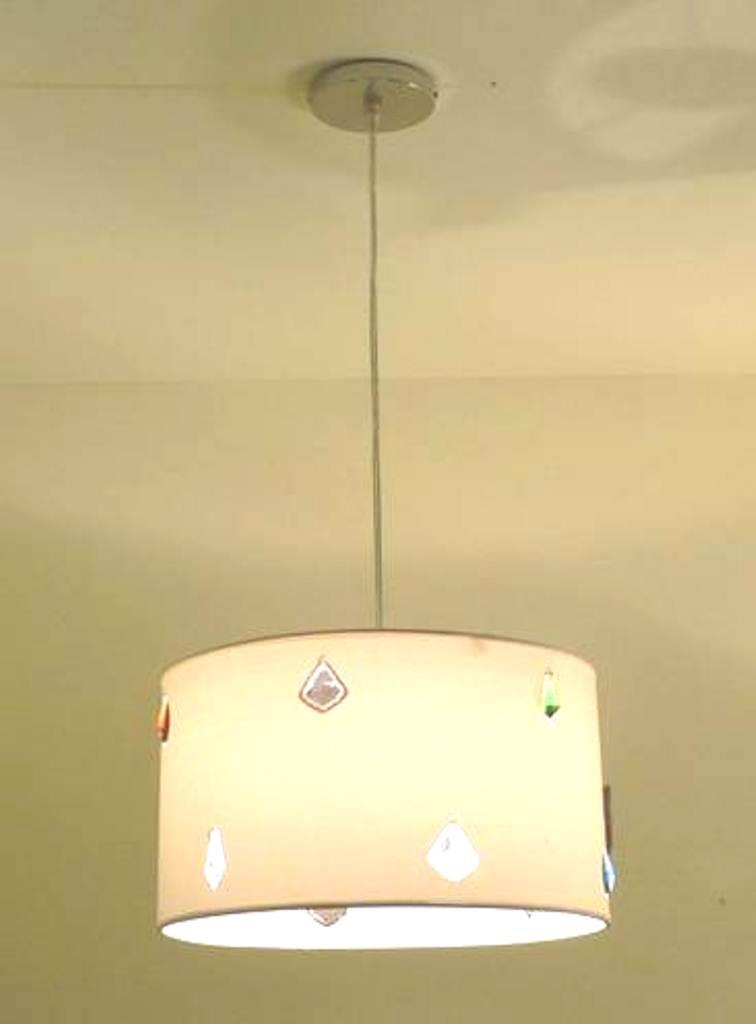 Decken-Pendelleuchte ILARIA creme-weiß 50cm