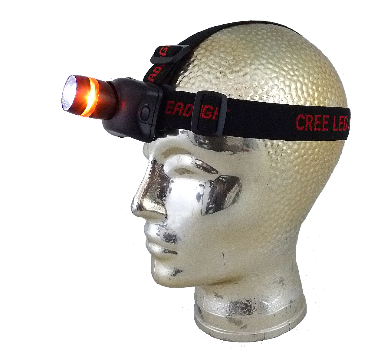 LED-Stirnleuchte Kopfleuchte Kopf-Stirnlampe YORK mit verstellbarer Neigung und 3 Lichtstufen