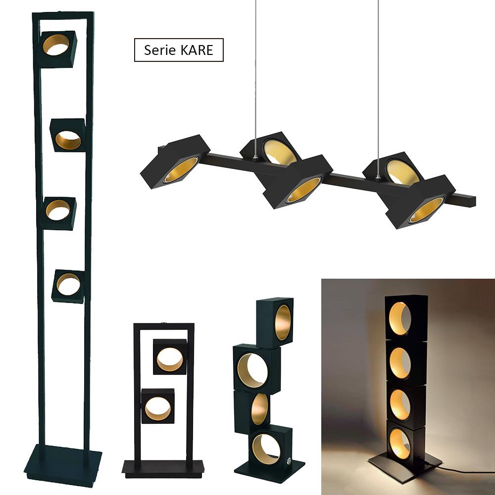 LED Hänge-Pendel-Leuchte Kare 5-flammig mit Fernbedienung