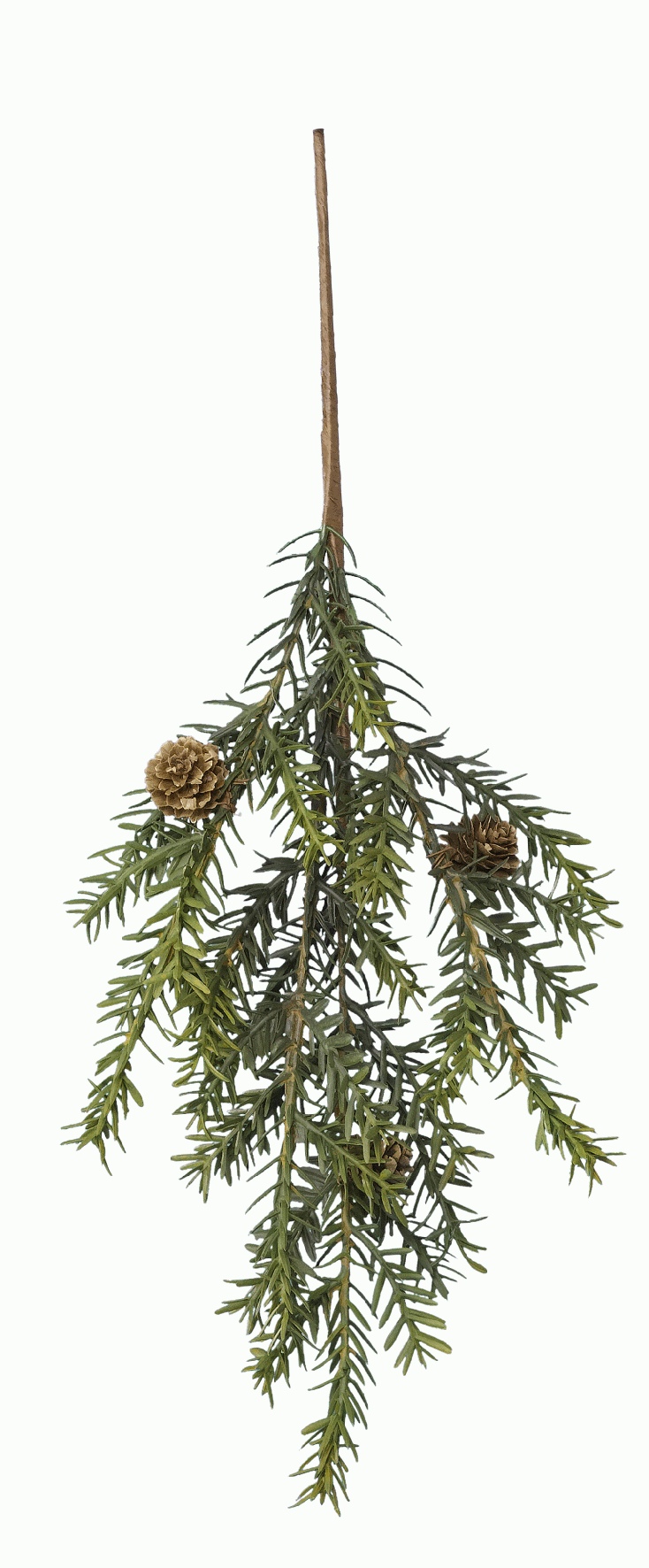 Weihnachtliche Dekoration Taxus-Strauss mit Zapfen