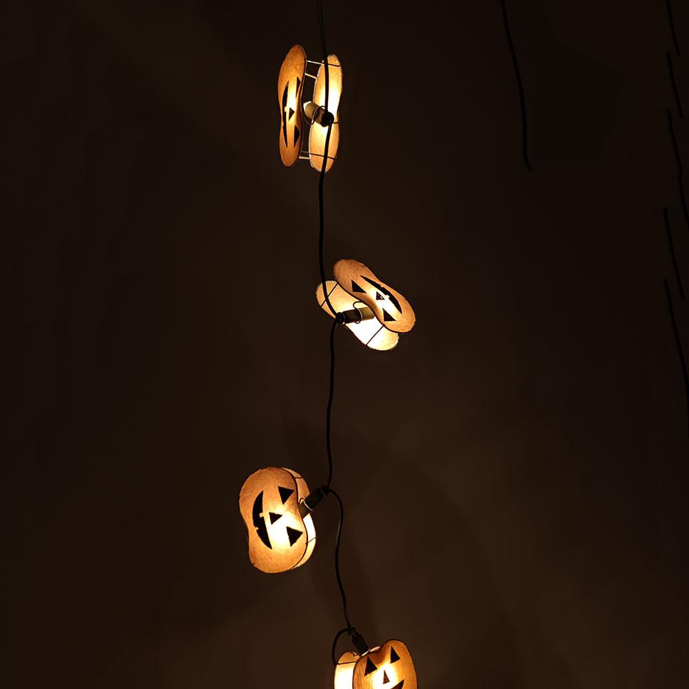 Lichterkette PUMPKIN 10-flammig. Fenster-Deko