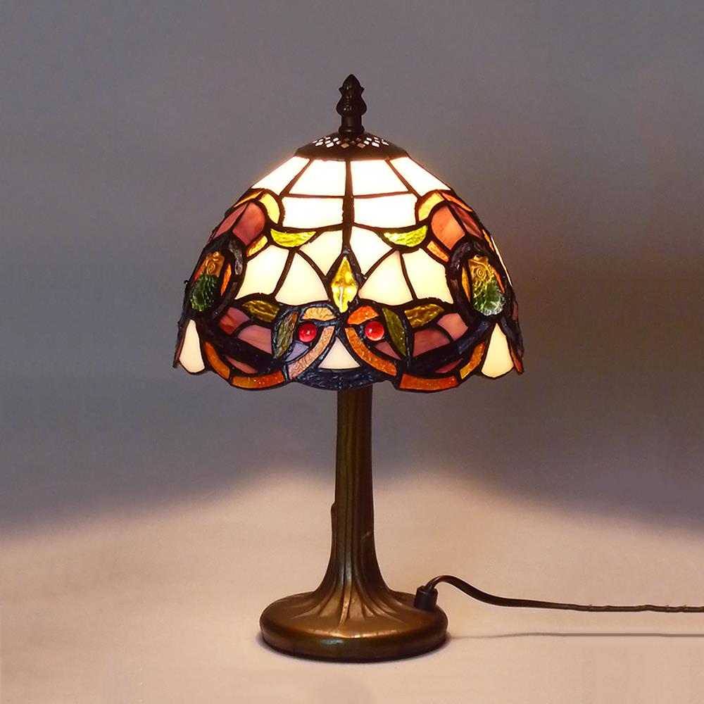 Tischleuchte COSIMA Nachttischleuchte, im Tiffany-Stil