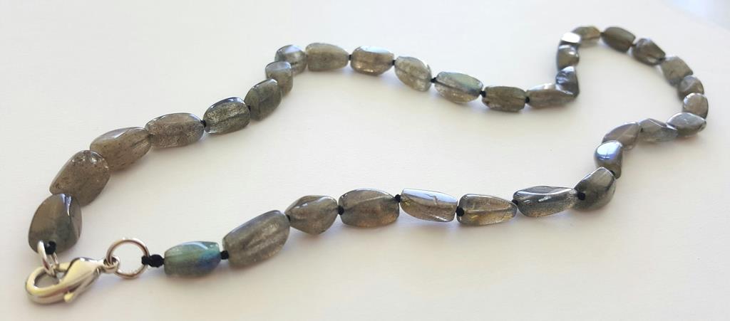 Kette Labradorit Splitter Edelsteinschmuck Geschenk