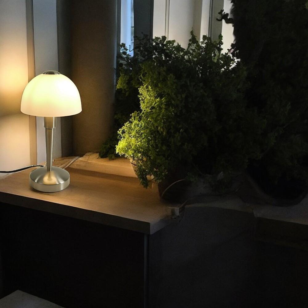 Glas-Tischleuchte MORITZ Nachttisch-Wohnzimmer Lampe
