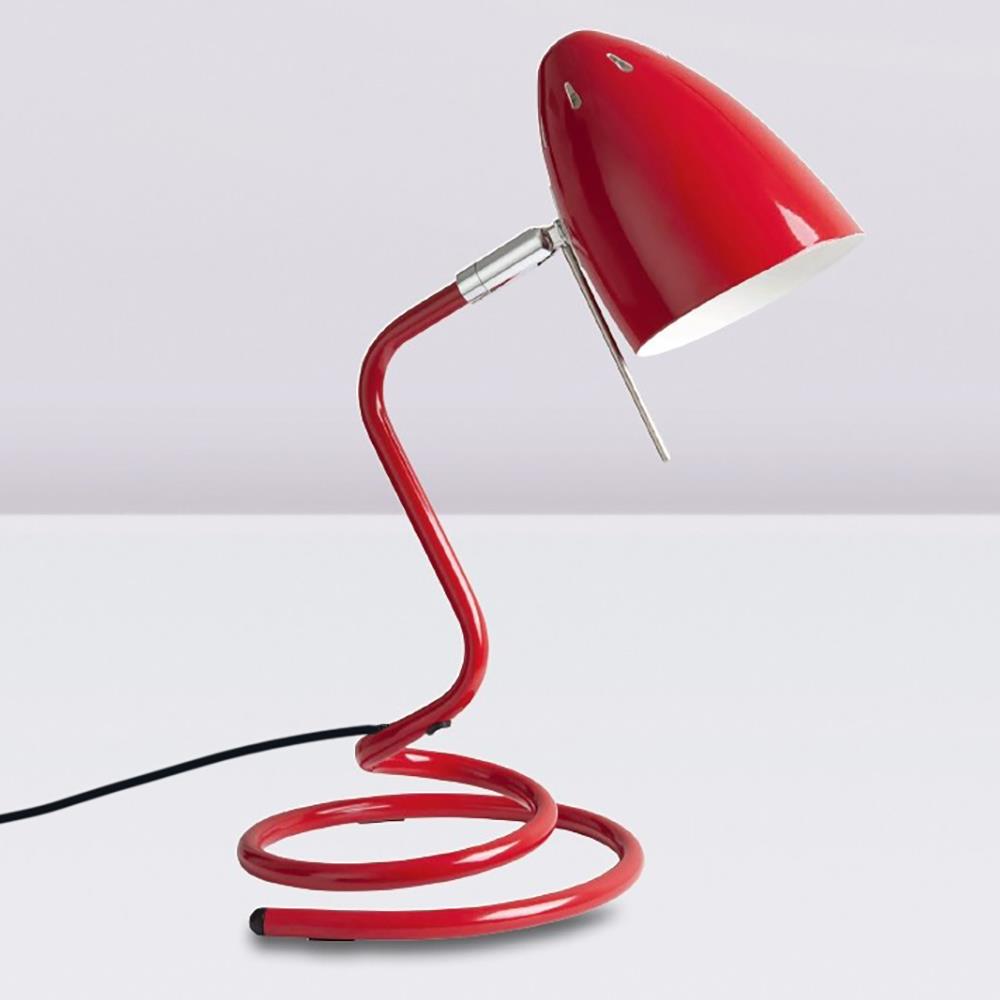Tischleuchte Swing rot Schreibtischlampe