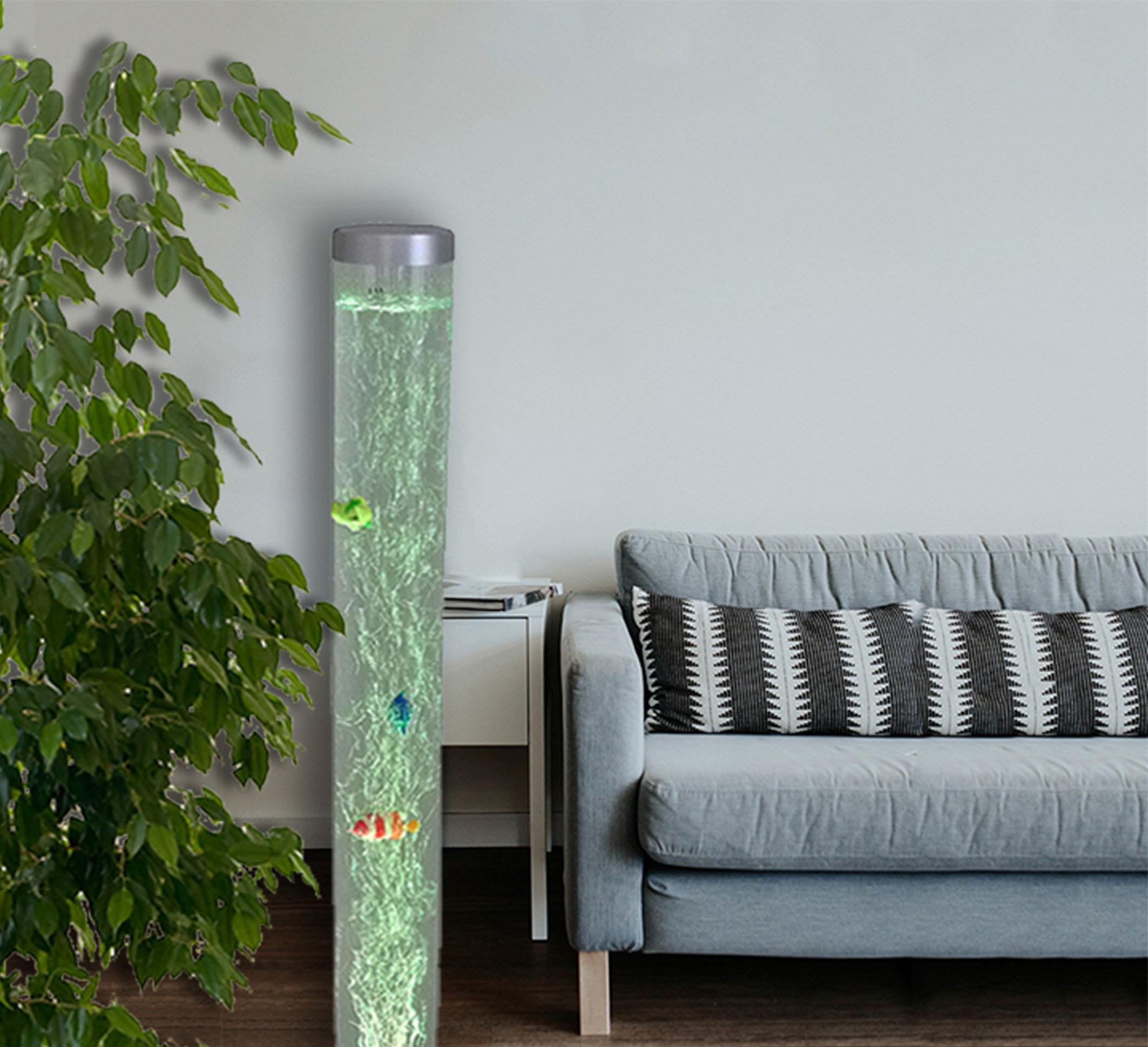 Wassersäule Aquafee mit 6 Fischen Dekoleuchte