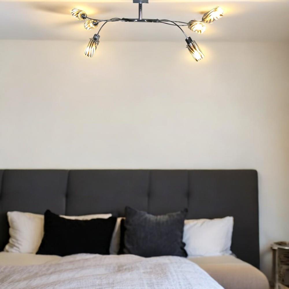Deckenleuchte Sophie 6-flammig inklusive Leuchtmittel Deckenlampe