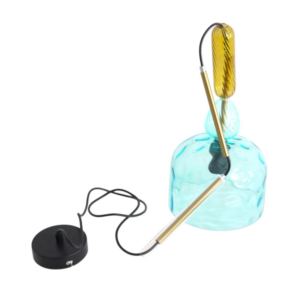 Moderne Glas Pendelleuchte ELIA 1-flammig Hängelampe