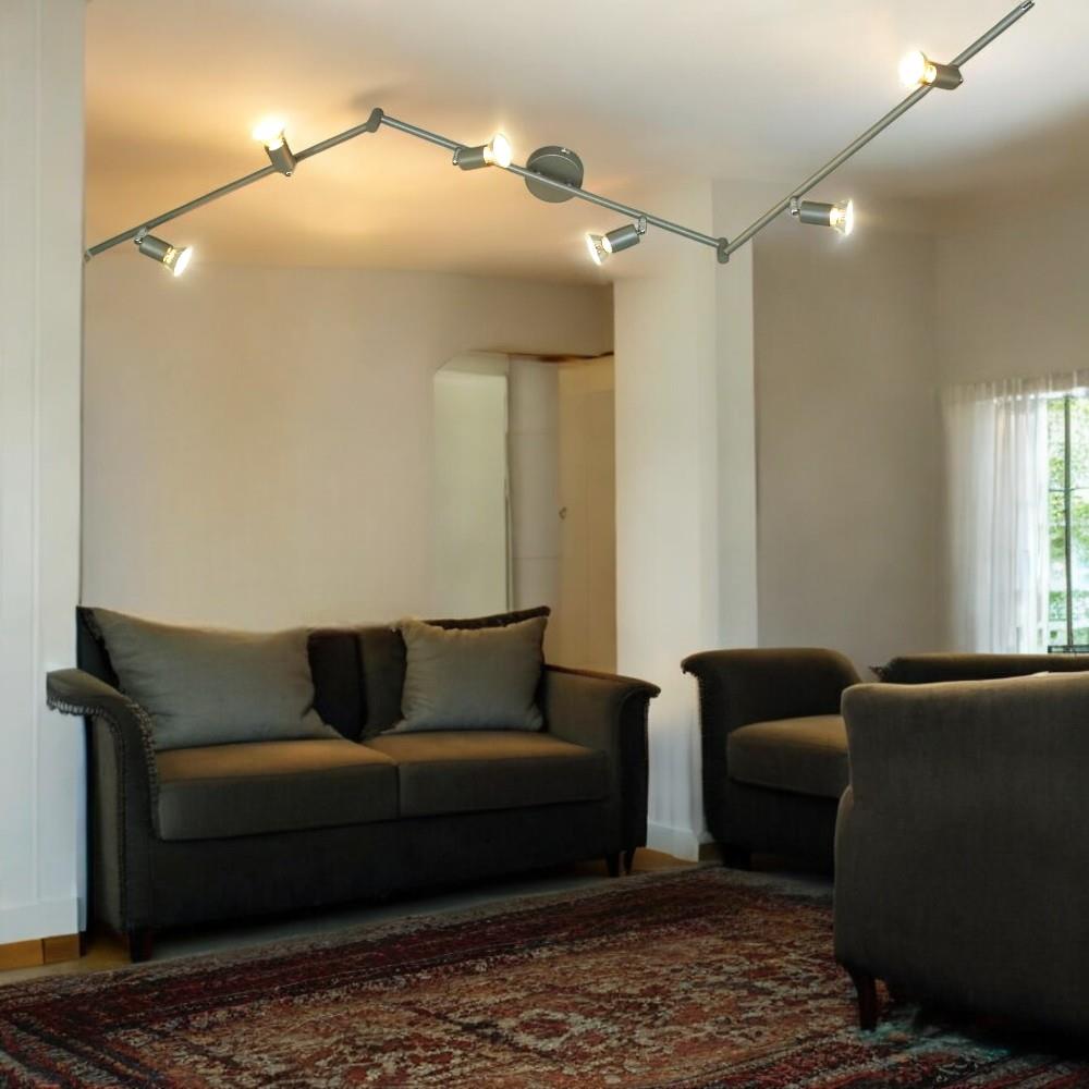 LED Strahler Spot LINOS titan 6 flammig Deckenlampe