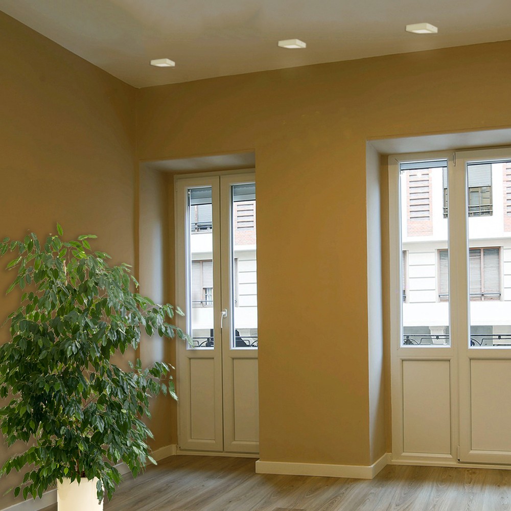 LED Decken-Leuchte Belina 17x17cm square 3er Set