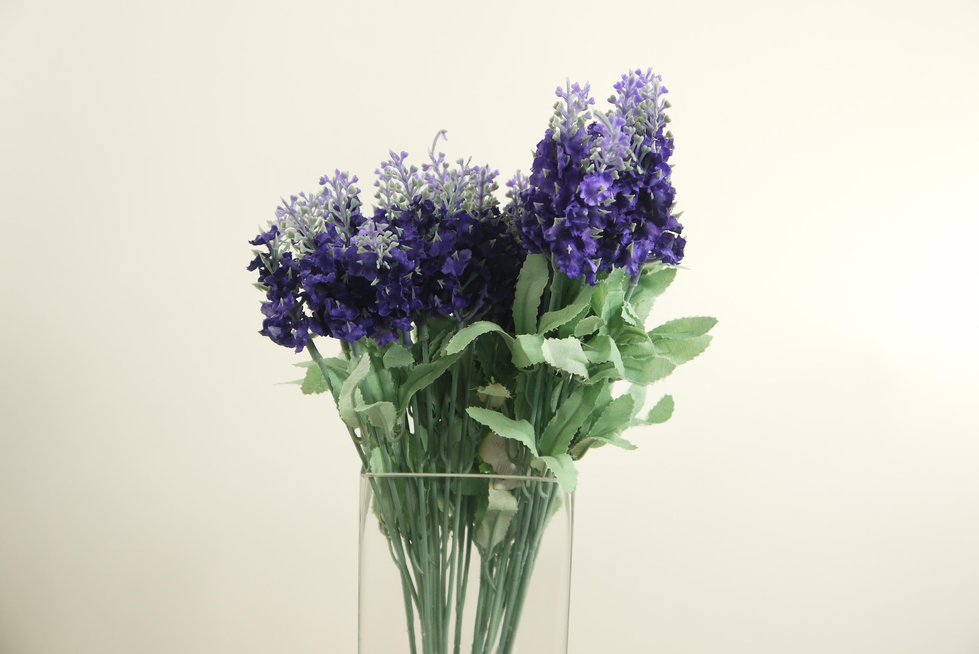 2 x Lavendelzweige Kunstpflanze Lavendel Pflanze Dekoblume