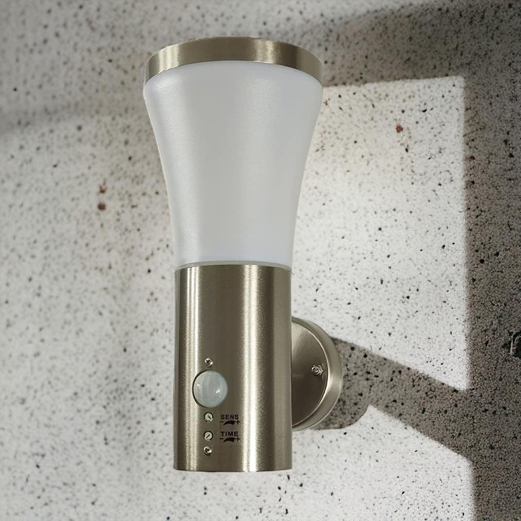 LED Außen-Wandleuchte Siegen mit Sensor