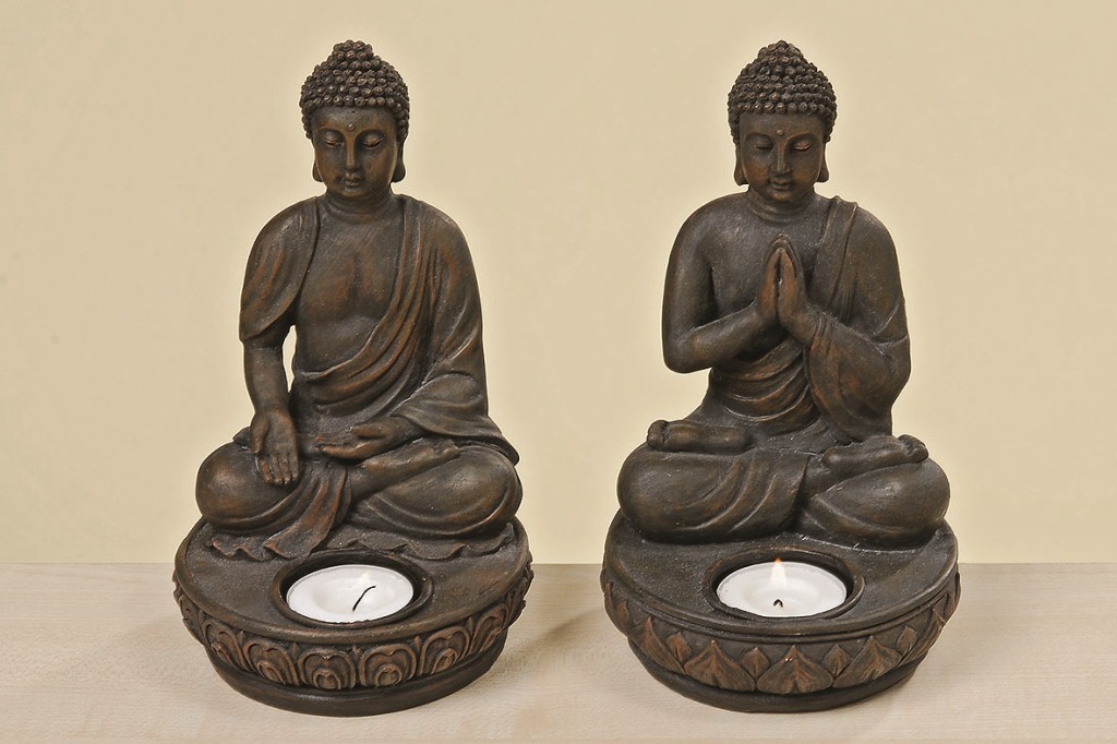 1 x  fernöstliche BUDDHA mit Teelichthalter