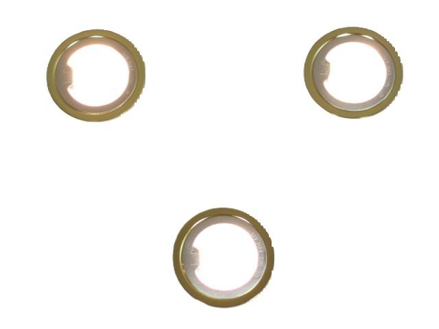 Einbauspot-3er Set messing Einbauleuchte G4
