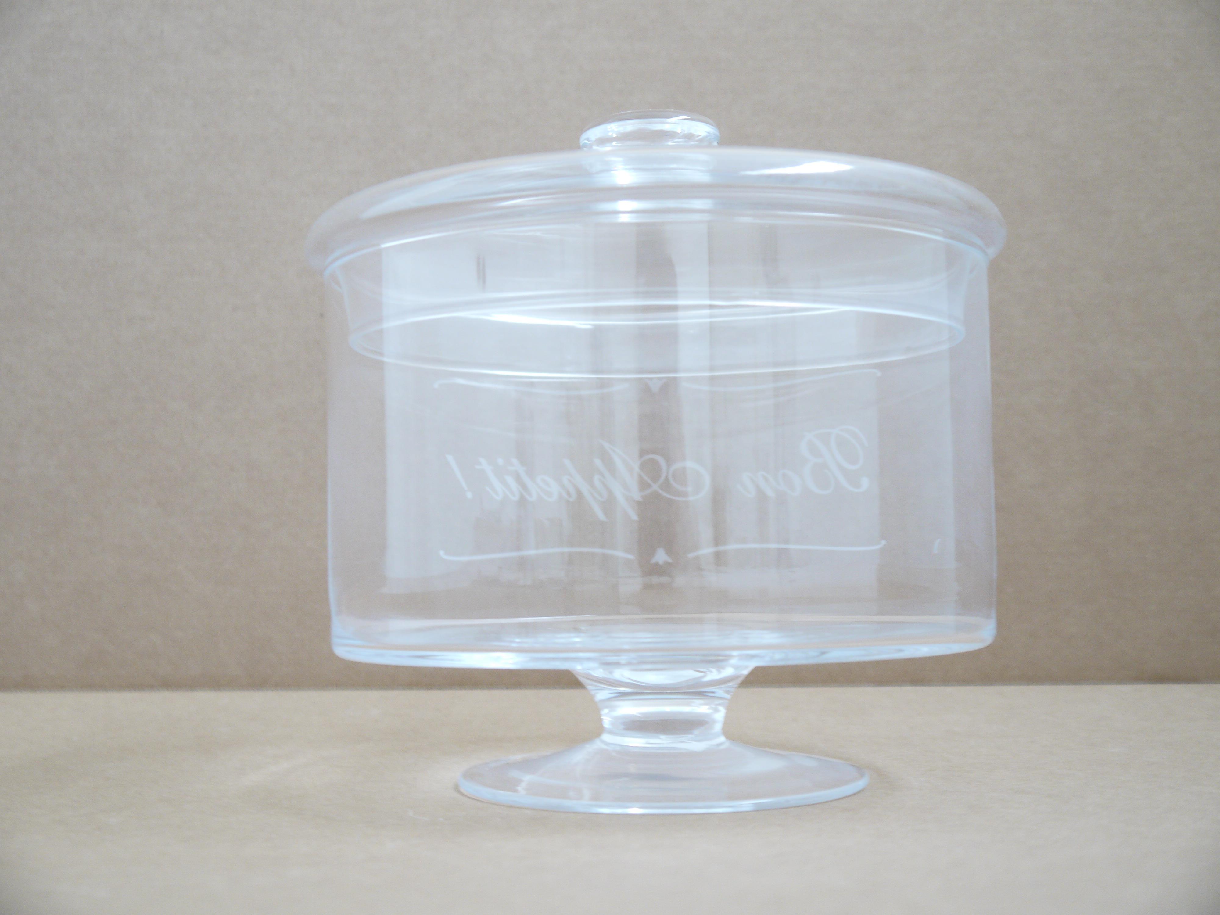 Glas-Vorratsdose mit Deckel Tischdekoration Geschenkidee