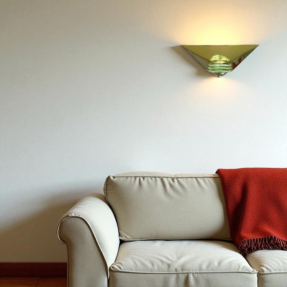 Hochwertige Wandleuchte chrom-messing Fassung E27