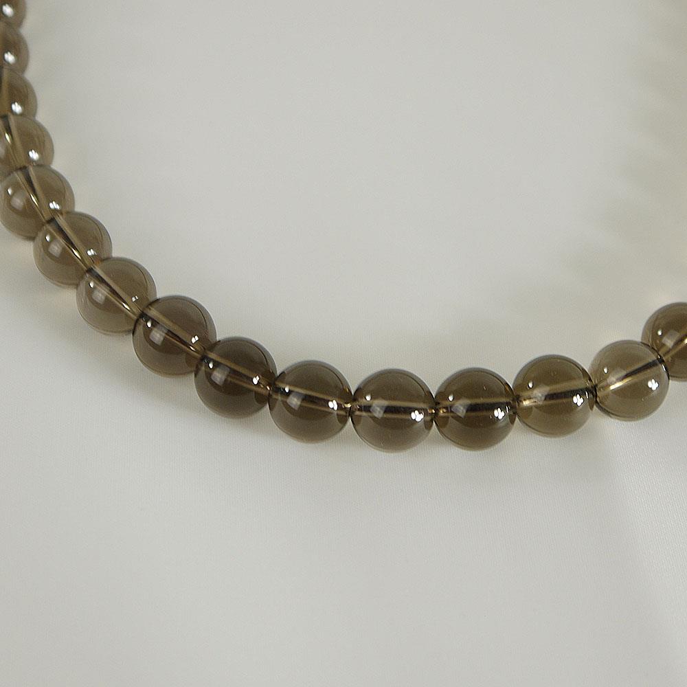 Kette Rauchquarz Kugelkette Naturstein Edelsteinkette