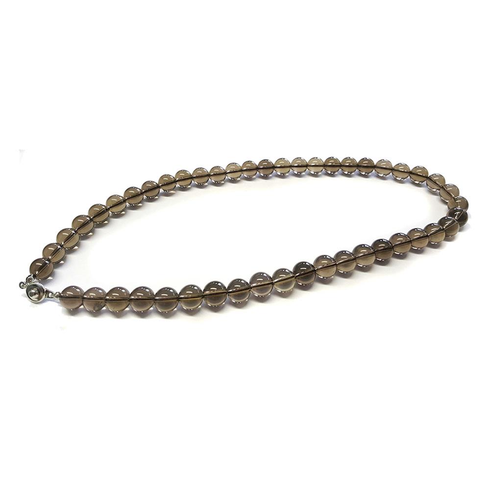 Kette Rauchquarz Kugelkette Naturstein Edelsteinkette