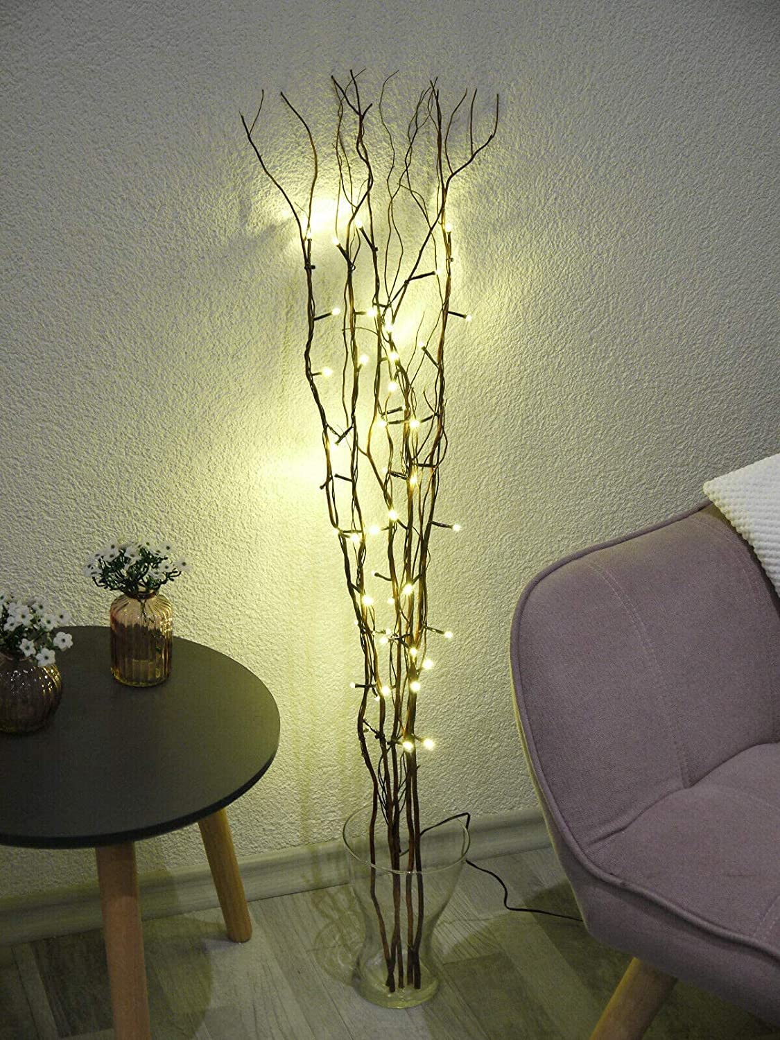 LED Lichterzweige 100cm braun