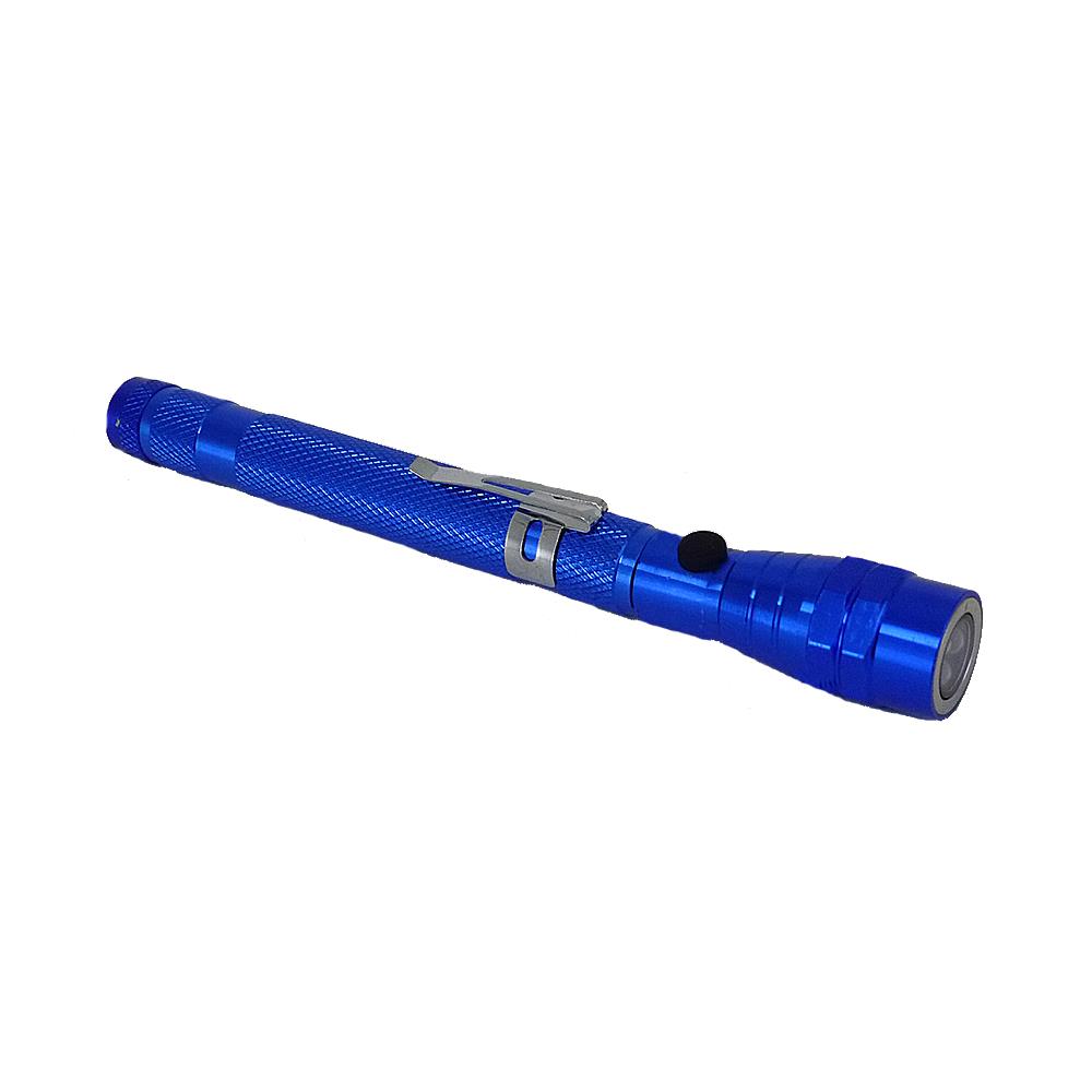 LED Teleskop-Taschenlampe Sky blau-2er Set