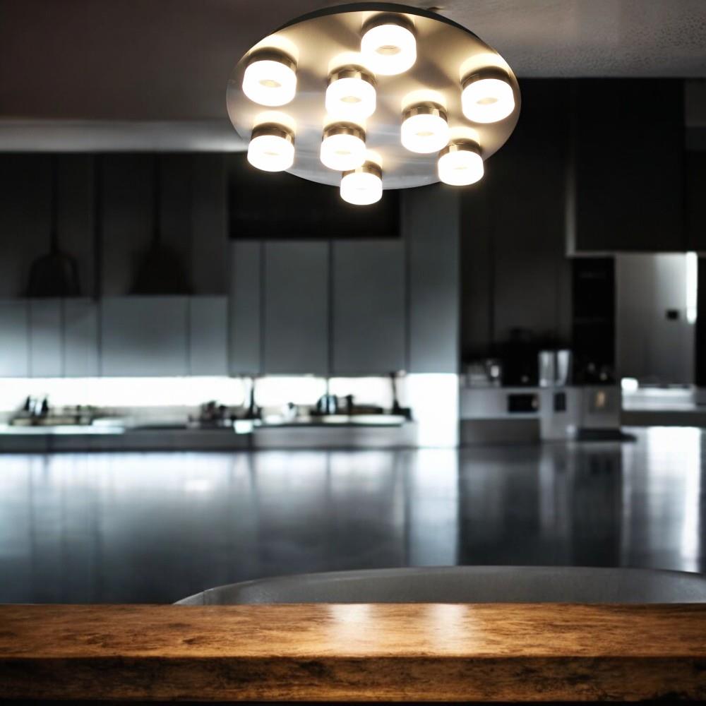 Moderne LED Deckenleuchte MARENA 9-flammig