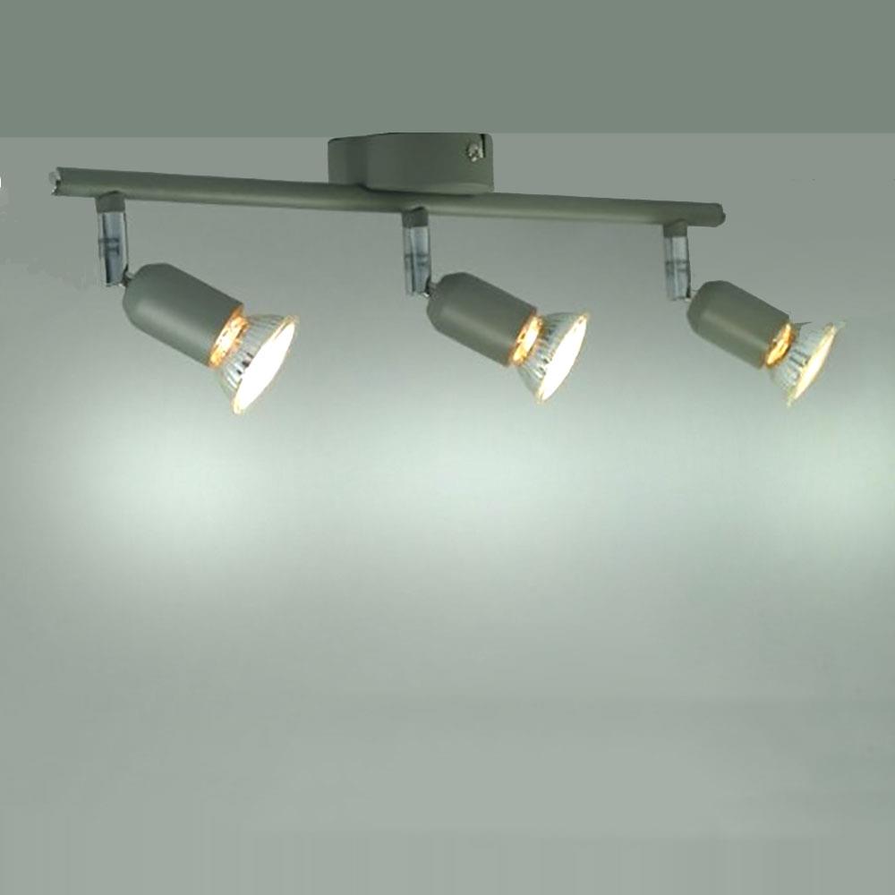 Halogen Deckenspot Strahler 3-flammig titan