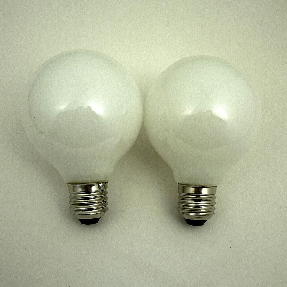 2 x LED Leuchtmittel E27 6Watt  G80 matt 