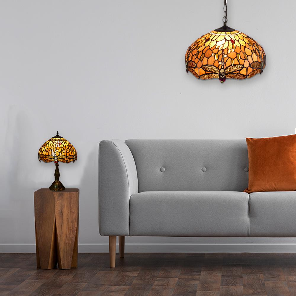 Tischleuchte CHARLOTTE Tischlampe im Tiffany-Stil