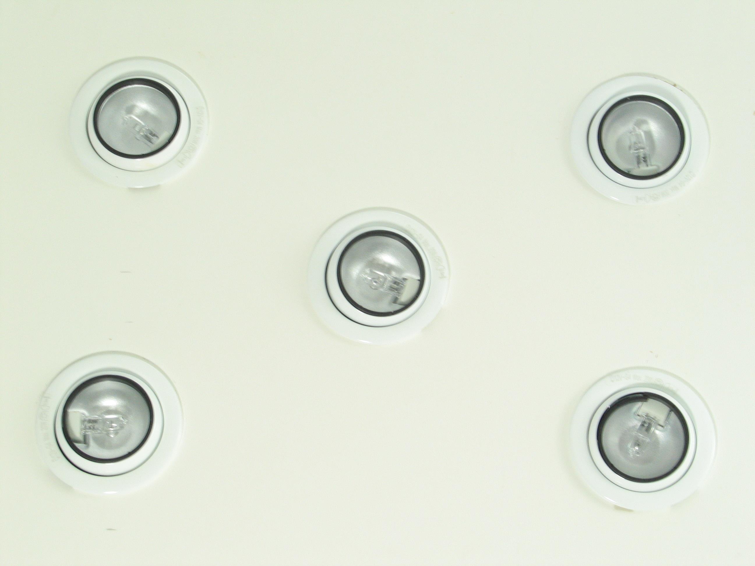 5 x Einbauleuchten weiß Halogen Downlight Einbauspot Deckenleuchten 