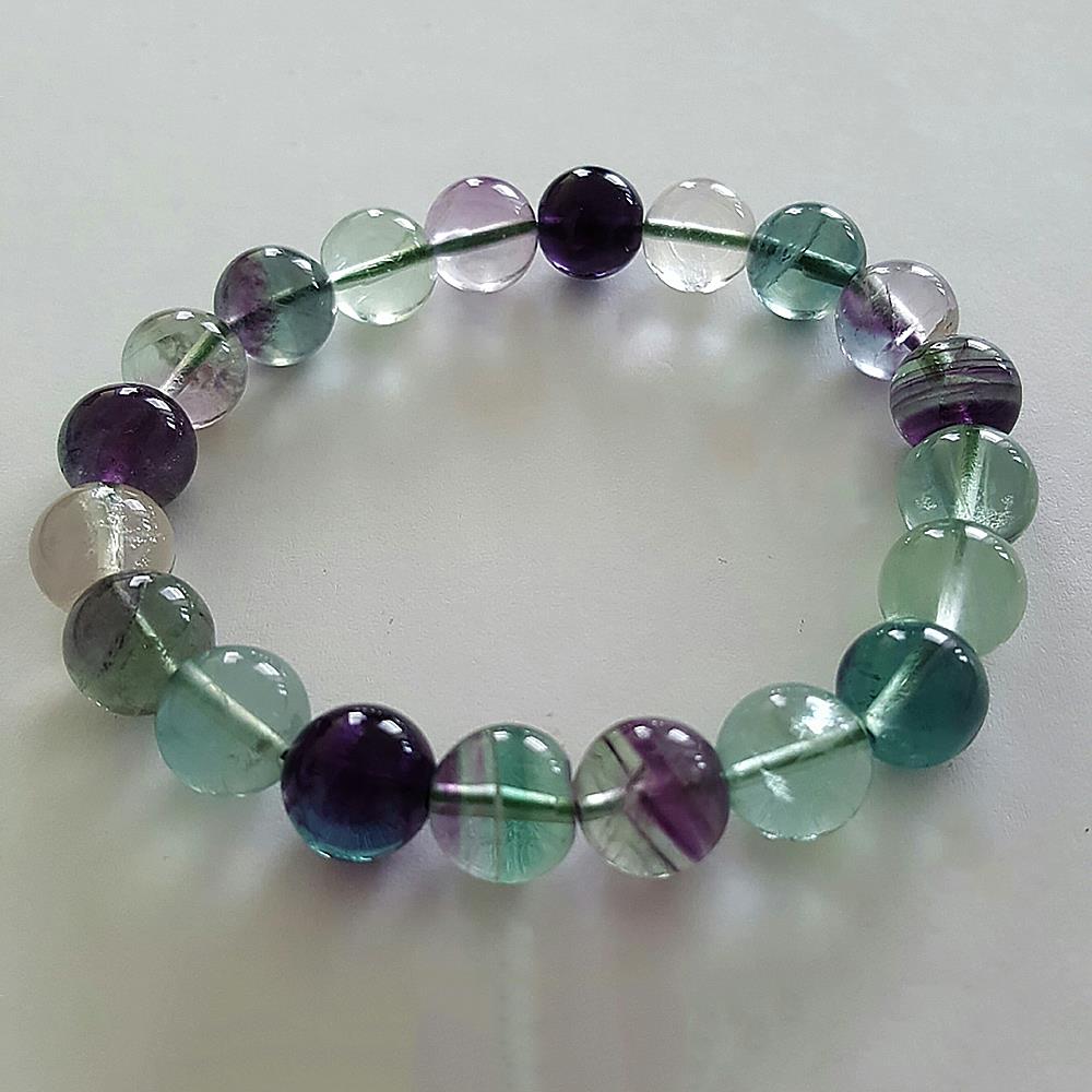 Wunderschönes Armband aus Fluoritsteinen Kugelarmband