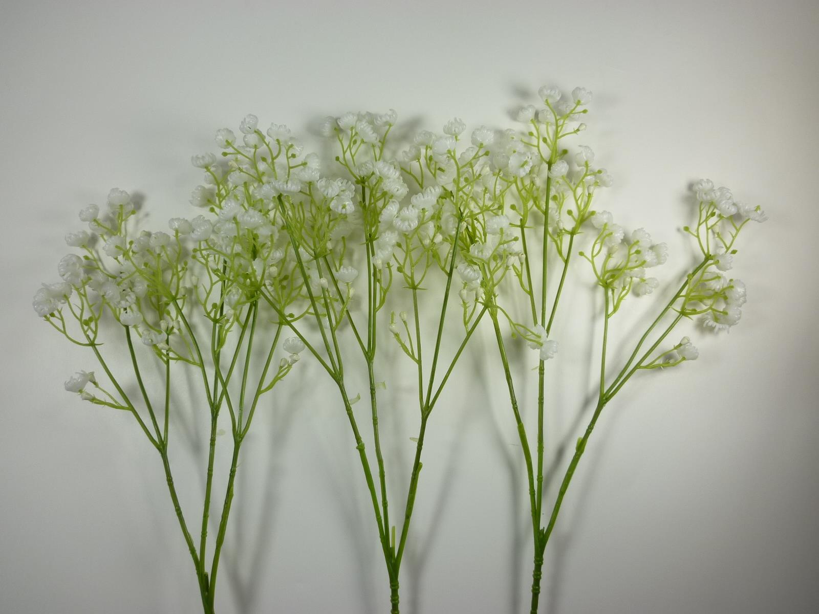 3 x Dekoblume Schleierkraut Spray im Set Kunstblumen Dekopflanze