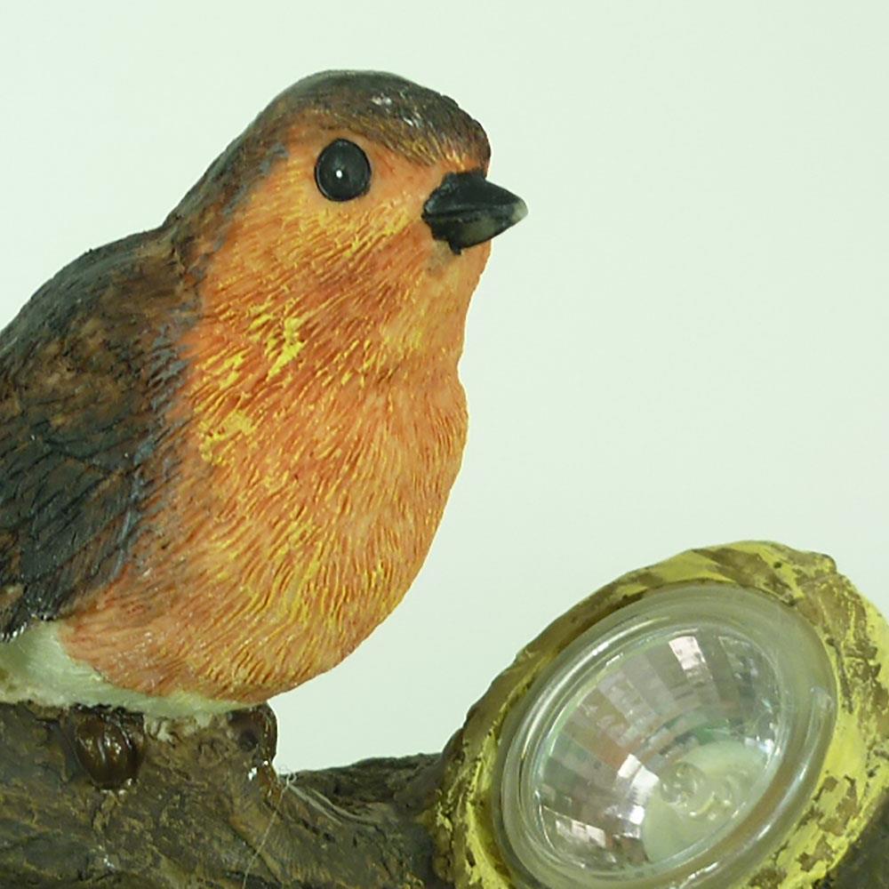 LED Solar Vogel auf Baumstamm Gartendekoration