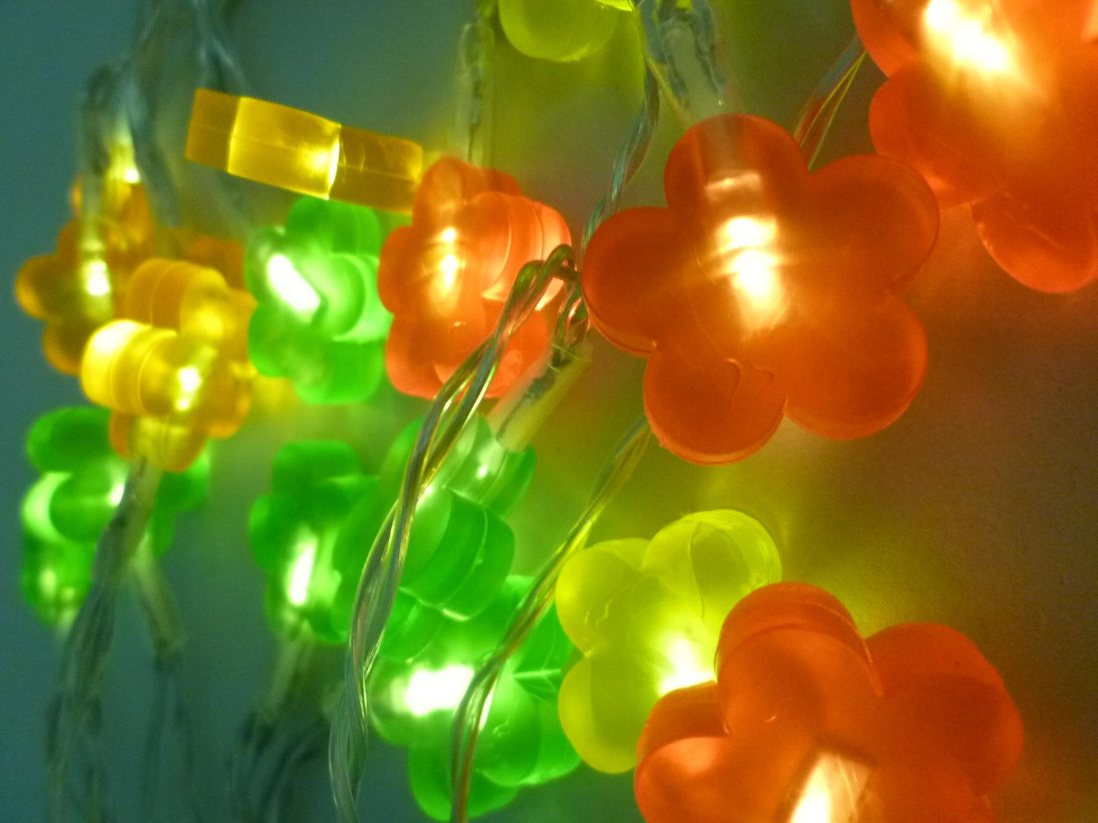 LED Solar-Lichterkette Blume