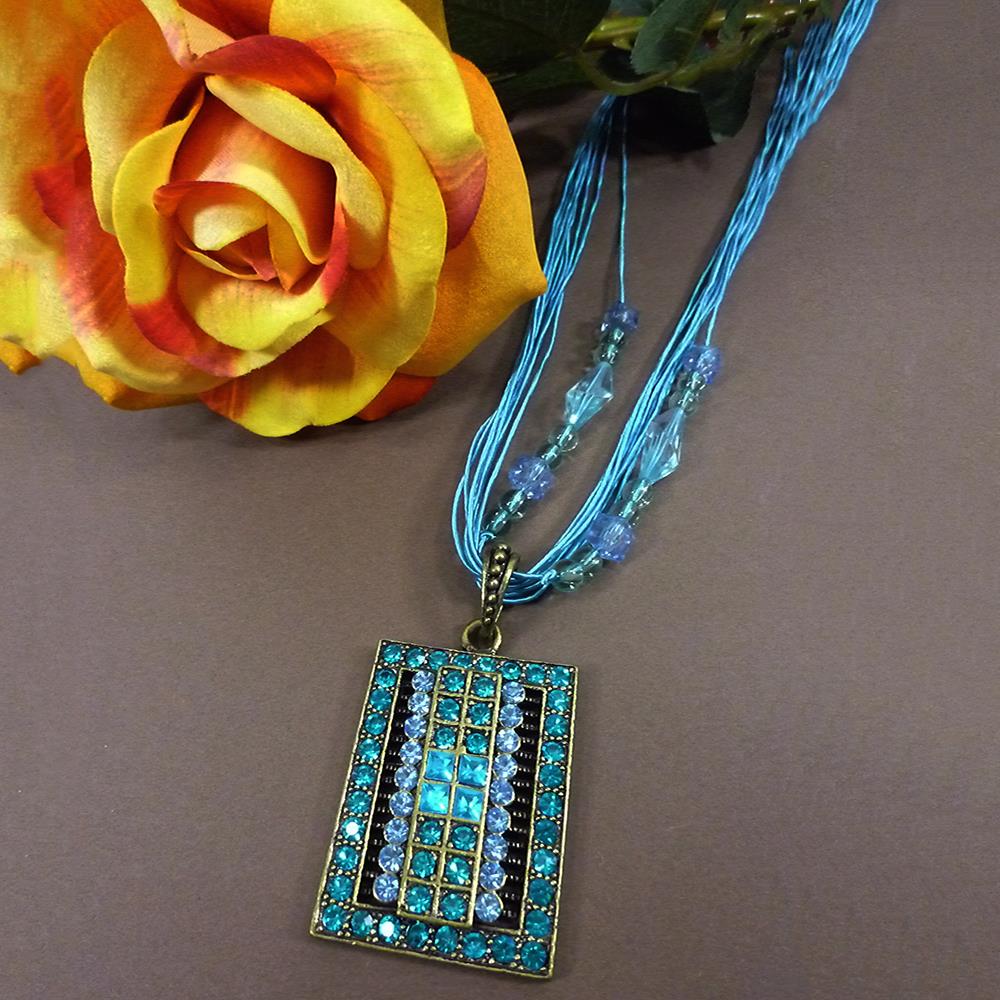 Kette-Collier Odett türkis Modeschmuck Halskette