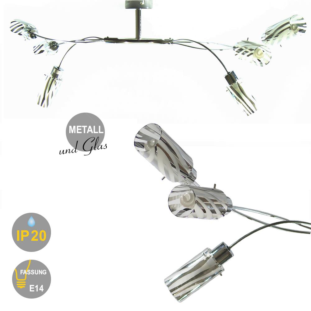 Deckenleuchte Sophie 6-flammig inklusive Leuchtmittel Deckenlampe