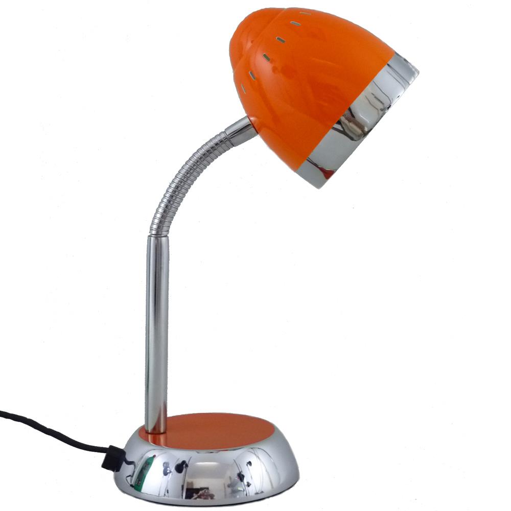 LED Tischleuchte Tom orange mit Flexarm
