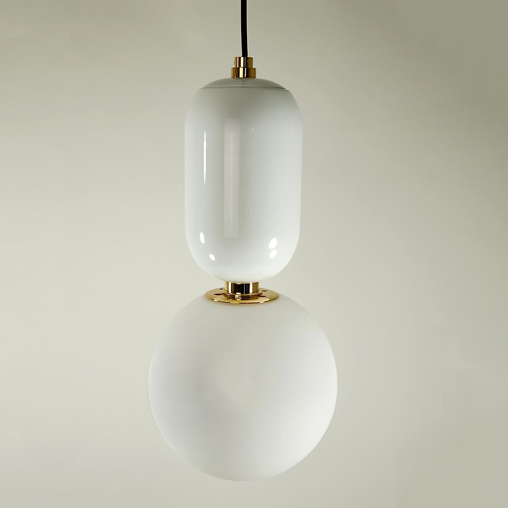 LED Pendelleuchte Nova Kugel 25cm weiß