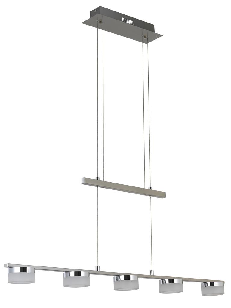 LED Pendel-Hänge-Leuchte MARENA Balken 5 flg. höhenverstellbar