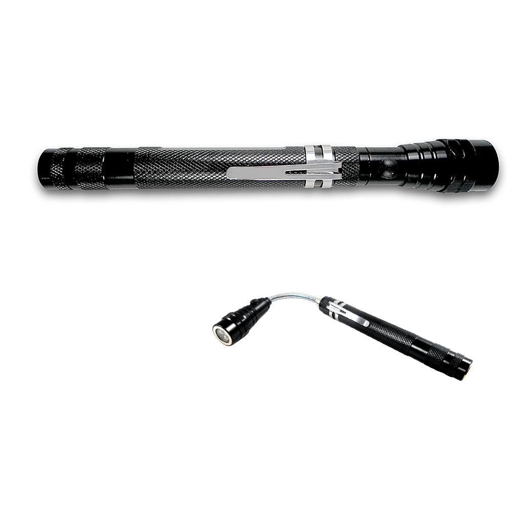 LED Teleskop-Taschenlampe Sky schwarz