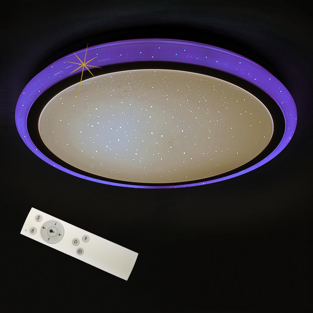 LED-Deckenleuchte KORFU mit Fernbedienung Leuchtrand Lichtfarbe wechselbar